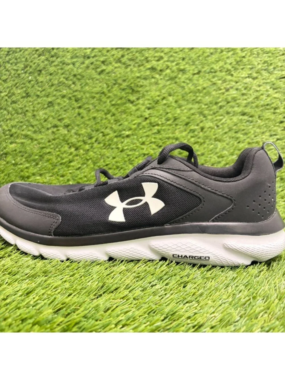Under Armour Charged Assert 9 Mens Size 11 Black Athletic Running Shoes Sneakers